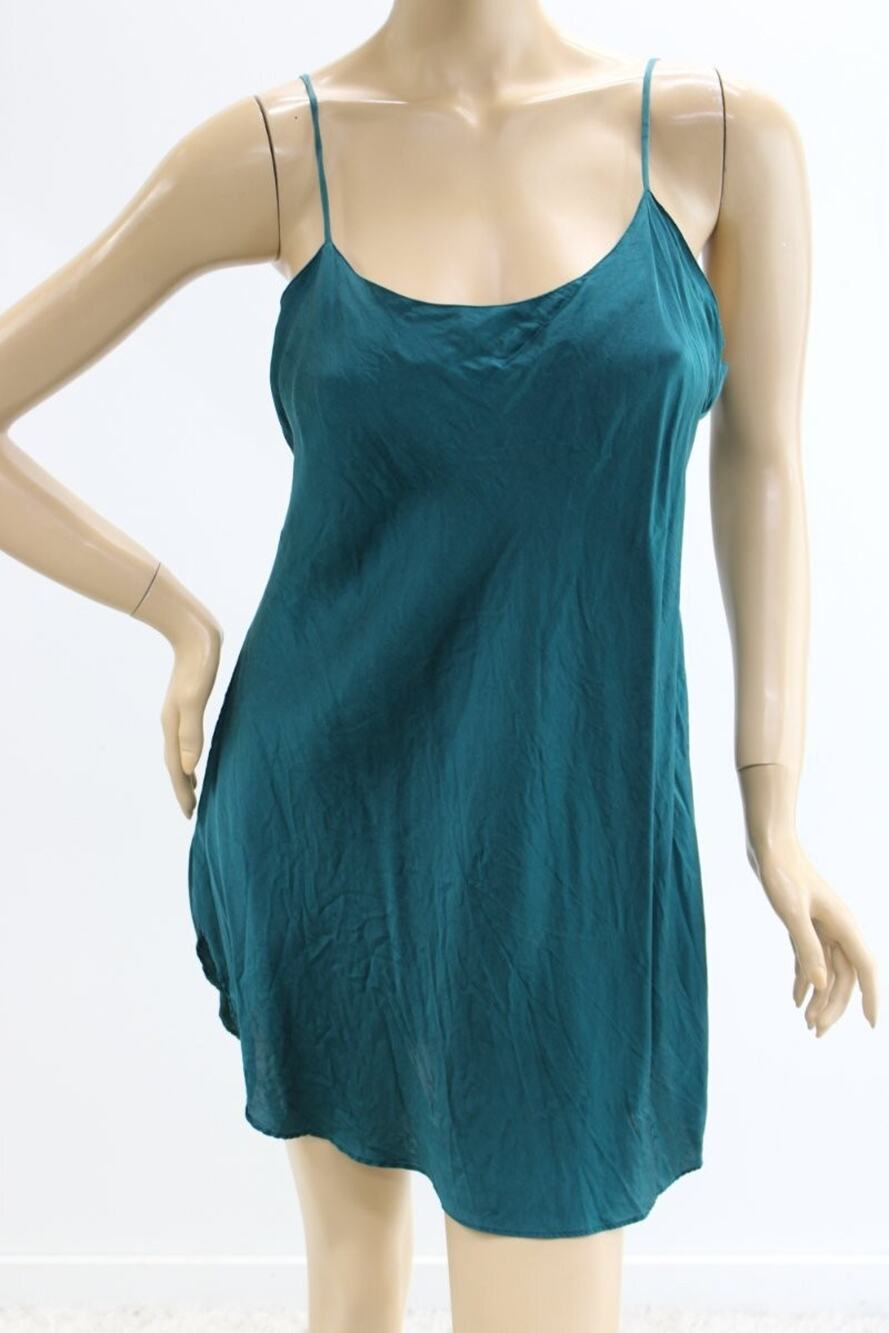 Vintage Victoria's Secret Silk Babydoll Nightie Gold Label Chemise Dress Slip
